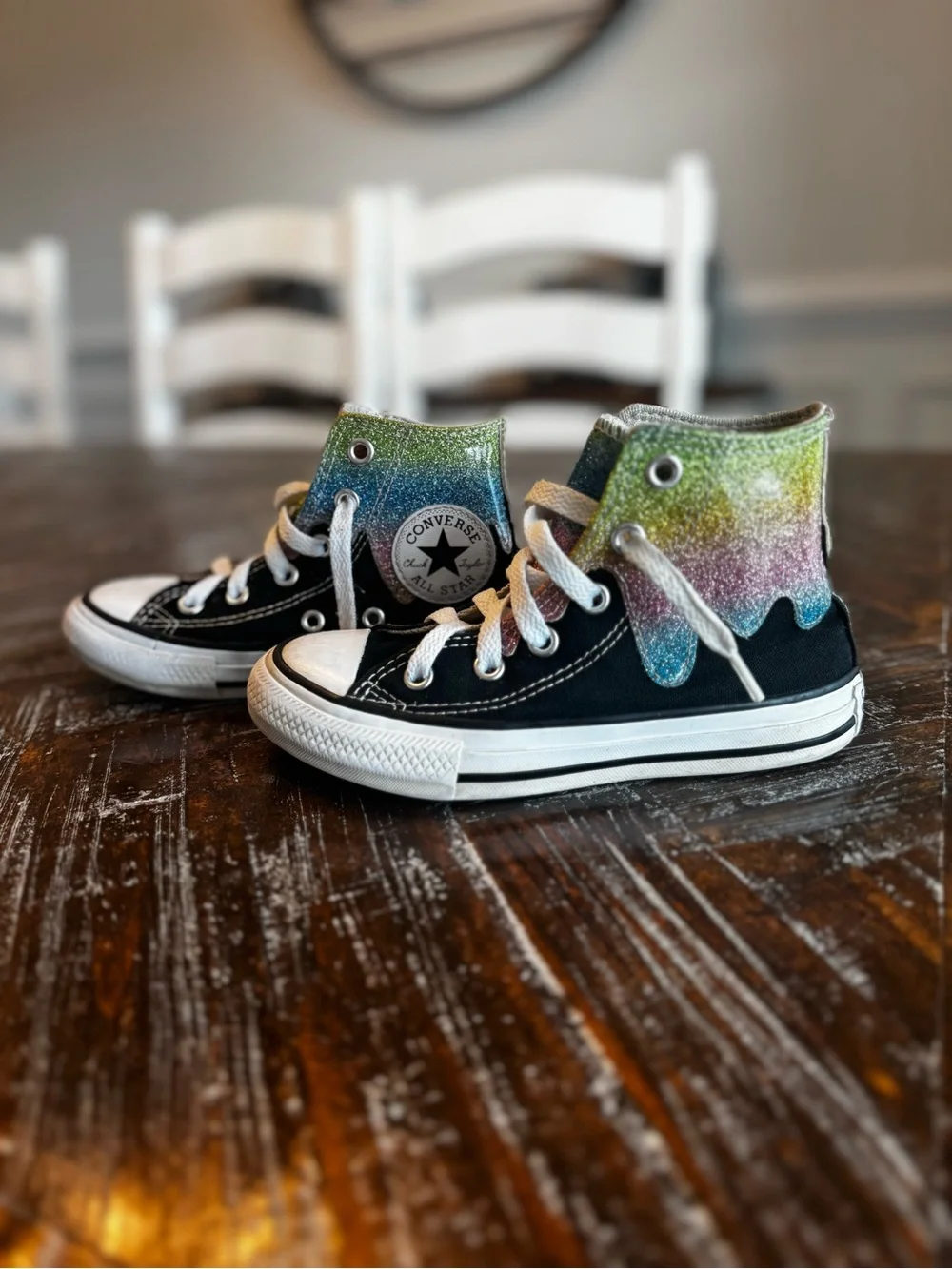 Converse Kids Rainbow Drip Chuck Taylor High-Tops - Youth Size 11